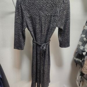 Monteau Black and White Button-Up Top